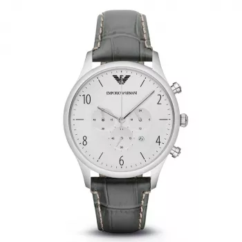Emporio Armani AR1861 Men's Stainless Steel Chronograph Watch 43mm