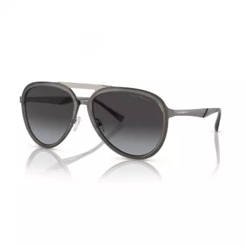 EMPORIO ARMANI EA2145-33578G Sunglasses Men's Metal Frame Matte Black Grey Gradient Lens 59mm