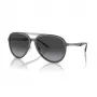 EMPORIO ARMANI EA2145-33578G Sunglasses Men's Metal Frame Matte Black Grey Gradient Lens 59mm