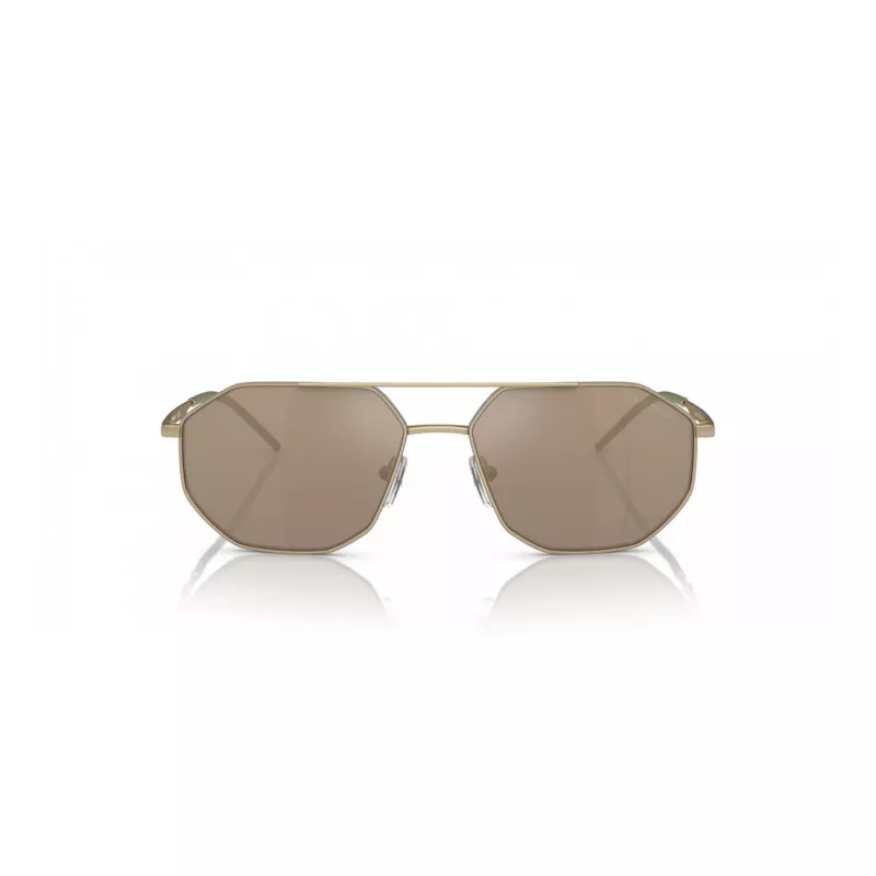 EMPORIO ARMANI EA2147-30025A Sunglasses Matte Black Grey Rectangle Men's