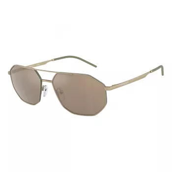 EMPORIO ARMANI EA2147-30025A Sunglasses Matte Black Grey Rectangle Men's