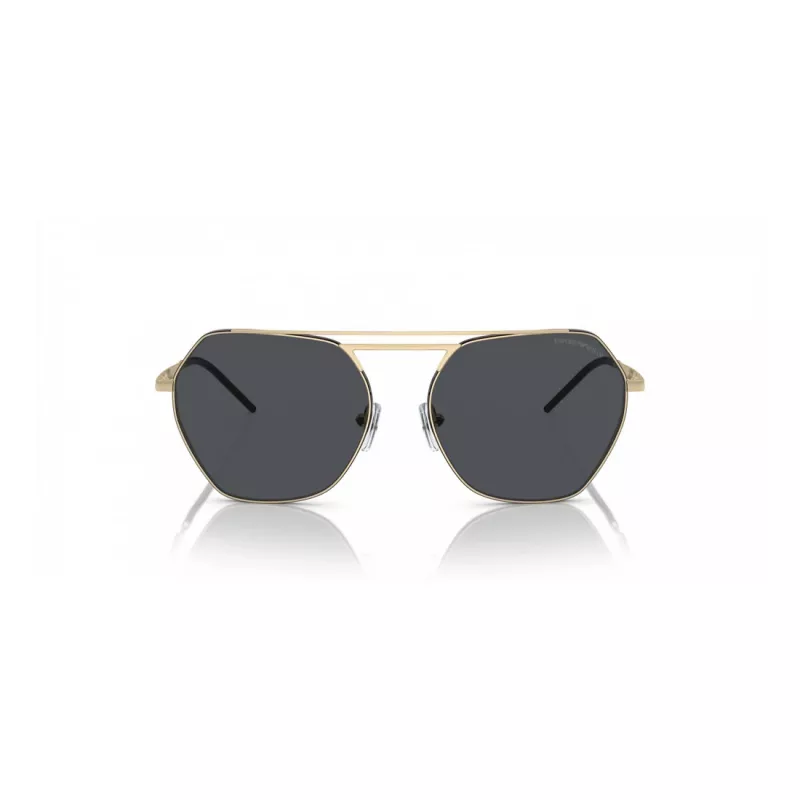 EMPORIO ARMANI EA2148-301387 Men's Sunglasses, Matte Black Frame, Dark Grey Lens, 56mm