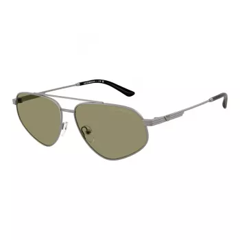 EMPORIO ARMANI EA2156-30032A Men's Sunglasses - Matte Black Frame, Grey Gradient Lens, 59mm