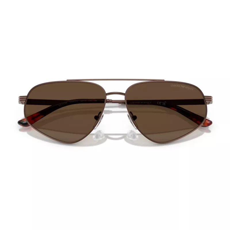 EMPORIO ARMANI EA2156-300673 Men's Sunglasses, Matte Black, Dark Grey Lenses, 59 mm