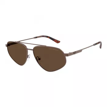 EMPORIO ARMANI EA2156-300673 Men's Sunglasses, Matte Black, Dark Grey Lenses, 59 mm