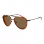 EMPORIO ARMANI EA2163-3001OR Men's Sunglasses - Shiny Black Frame, Dark Grey Lens, 56mm