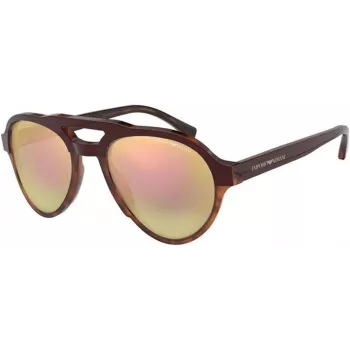 EMPORIO ARMANI EA4128F57494Z Men's Rectangular Sunglasses Matte Black Frame Grey Lens 54/21/140 mm