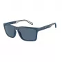 EMPORIO ARMANI EA4219-576380 Men's Rectangular Sunglasses - Matte Black Frame, Grey Lenses, 57mm