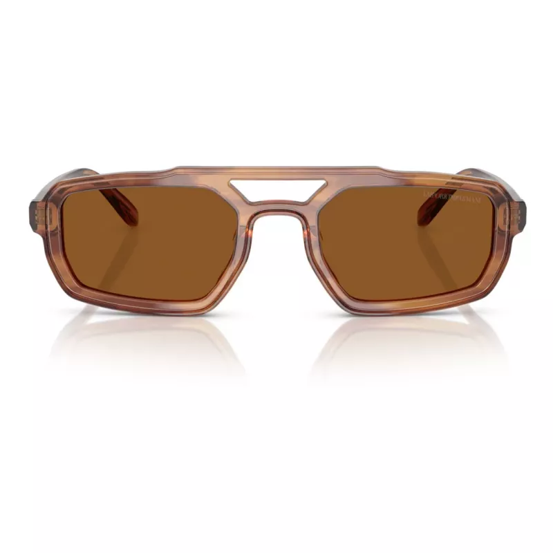 EMPORIO ARMANI EA4240U620373 Men's Sunglasses - Matte Black Frame, Dark Grey Lens, 53mm