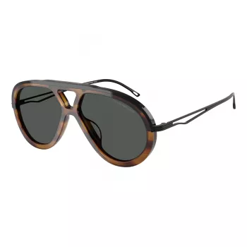 EMPORIO ARMANI EA4242U 621287 Men's Sunglasses Matte Black Grey 56mm