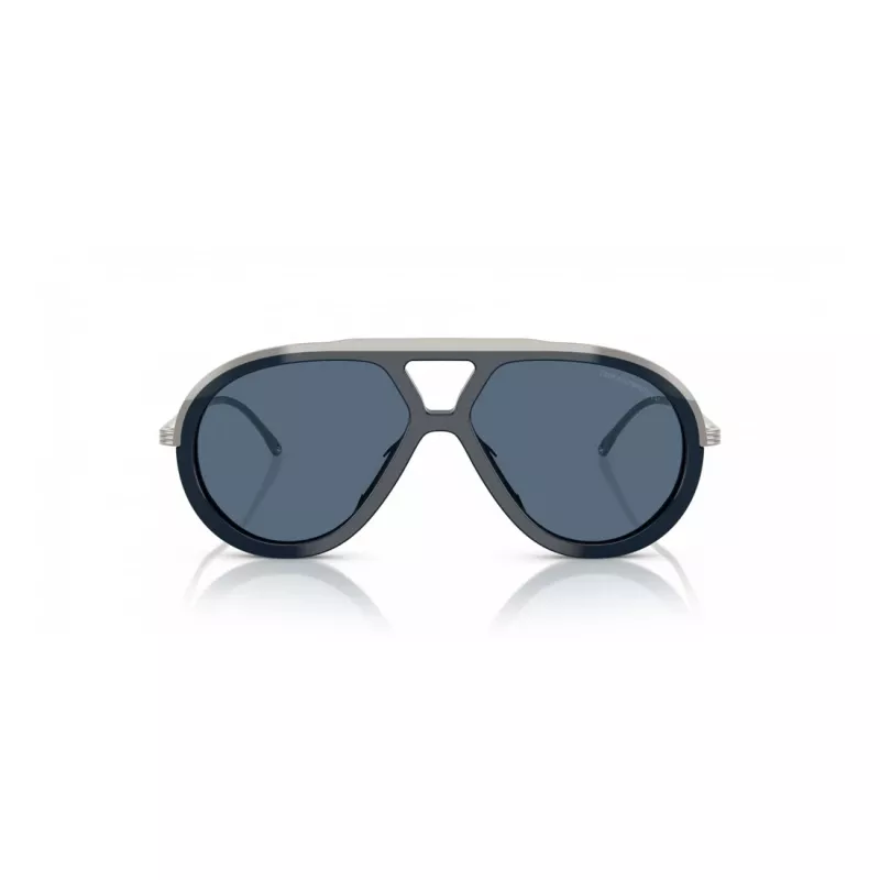 EMPORIO ARMANI EA4242U621380 Men's Sunglasses - Matte Black Frame, Grey Gradient Lens, 56mm