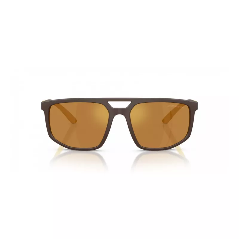 EMPORIO ARMANI EA4248U62586H Men's Sunglasses Matte Black Grey Mirror Silver 58mm