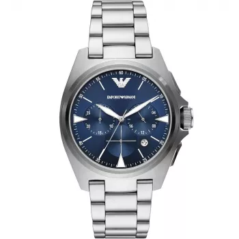 Emporio Armani Luigi Men's Quartz Watch AR11411 41mm Black Dial Leather Strap