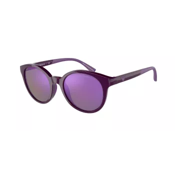 EMPORIO ARMANI Women's Sunglasses EA4185-51154V Transparent Grey Frame Grey Gradient Lens 47/18/125 mm