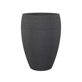 Emsa City Flower Pot 283/54 Black Granite D54 – 65L Round Outdoor Planter