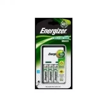 Energizer Maxi Charger NiMH AA/AAA Battery Charger, 4-Slot, Black (635024)
