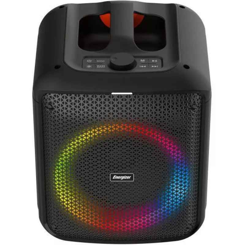 ENERGIZER Portable Bluetooth Speaker 20W RGB LED FM Radio 6000mAh Black