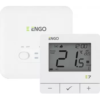 ENGO Controls E7-RFW Wireless Thermostat, White
