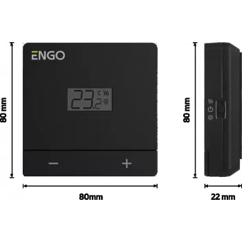 ENGO Controls EASY-230B Wired Daily Programmable Room Thermostat