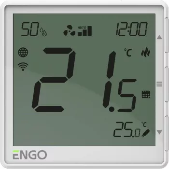 ENGO Controls EFAN-230W Fan Coil Thermostat, 230V