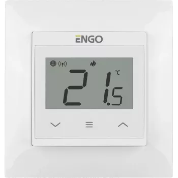 ENGO E55-W Digital Room Thermostat for Underfloor Heating, White