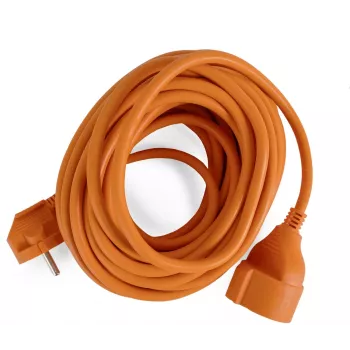 ENTAC ESECG1.5-10-O Extension Cable, 3m, Orange, IP20, Schuko CEE 7/7 to CEE 7/3, 16A, 250V