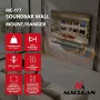 EOF Maclean MC-177 Soundbar Wall Mount Bracket, Steel, Black, Tilt +8° to -8°, Max 10 kg