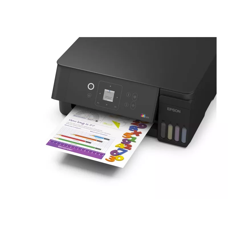 Epson EcoTank ET-2922 Colour Inkjet Multifunction Printer - A4/Legal - Print, Copy, Scan - Wi-Fi, USB - Black