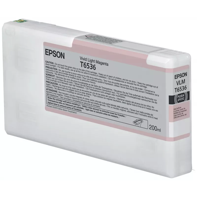 Epson T653600 UltraChrome HDR Light Magenta Ink Cartridge 200ml