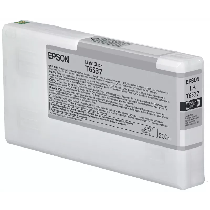 Epson T653700 UltraChrome HDR Photo Black Ink Cartridge (200 ml, 1-pack)