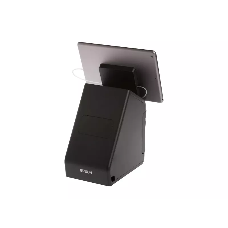 Epson TM m30II-S (012A0) Receipt Printer - Thermal Line - Roll (79.5 mm) - 203 x 203 dpi - Up to 250 mm/sec - USB 2.0, LAN, USB 2.0 Host, Lightning - Auto Cutter - Black