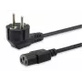 Equip 112121 - 3 m - Schuko Type F to IEC C13 Power Cable - H05VV-F3G - 250 V - 10 A - Black