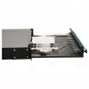 Equip 12-Port Fiber Optic Splice Box, LC Duplex, OM3, 1U, Equipped, Black