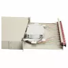 Equip 12-Port Fiber Optic Splice Box, LC Duplex, OM4, 1U, Equipped, Grey