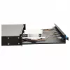 Equip 12-Port Fiber Optic Splice Box, LC Duplex, OS2 Single-mode, 1U Rack Mount, Equipped, Black