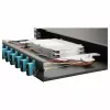Equip 12-Port Fiber Optic Splice Box, SC Duplex, OM3, 1U, Equipped, Black