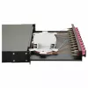 Equip 12-Port SC Duplex OM4 Fiber Optic Splice Box, 1U Rackmount, Fully Equipped, Black