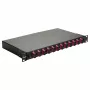 Equip 12-Port SC Duplex OM4 Fiber Optic Splice Box, 1U Rackmount, Fully Equipped, Black