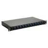 Equip 12-Port Fiber Optic Splice Box, SC Duplex, OS2, 1U, Fully Equipped, Black (591909)