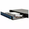Equip 12-Port Fiber Optic Splice Box, SC Duplex, OS2, 1U, Fully Equipped, Black (591909)
