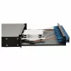 Equip 12-Port Fiber Optic Splice Box, SC Duplex, OS2, 1U, Fully Equipped, Black (591909)