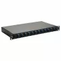 Equip 12-Port Fiber Optic Splice Box, SC Duplex, OS2, 1U, Fully Equipped, Black (591909)