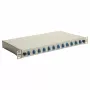 Equip 12-Port LC Duplex OS2 Fiber Optic Splice Box, 1U Rackmount, Grey