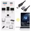 EQUIP 133101 USB-C & USB-A to RJ45 Gigabit Ethernet Adapter, Black
