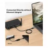 EQUIP 133101 USB-C & USB-A to RJ45 Gigabit Ethernet Adapter, Black