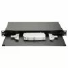 EQUIP 337111 19 inch 1U Fiber Optic Space Box without Panel, Steel Black