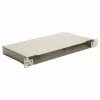 EQUIP 19 inch Fiber Optic Space Box Enclosure, 1U, Steel, Green, Without Panel
