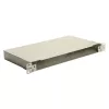 EQUIP 19 inch Fiber Optic Space Box Enclosure, 1U, Steel, Green, Without Panel