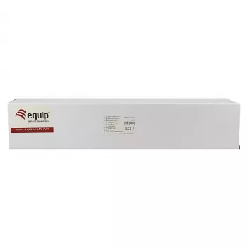 Equip 19-inch Cable Management Panel with 5 Plastic Rings, Steel, 1U, RAL7035