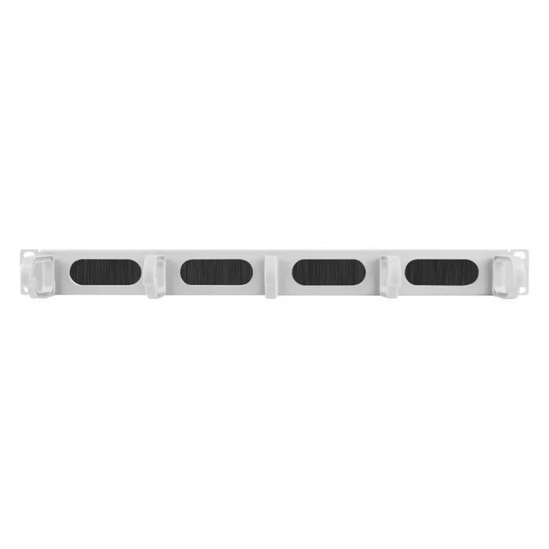 Equip 19-inch Cable Management Panel with 5 Plastic Rings, Steel, 1U, RAL7035